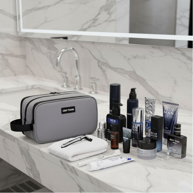 캐시픽 여행용 남자 세면도구 방수 파우치