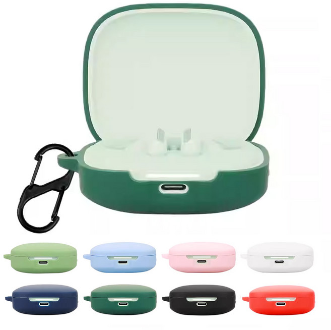 샤오미 레드미 버즈 6 호환 이어폰 실리콘 소프트 슬림핏 케이스 커버, 1개, 그린, 레드미버즈6 전용