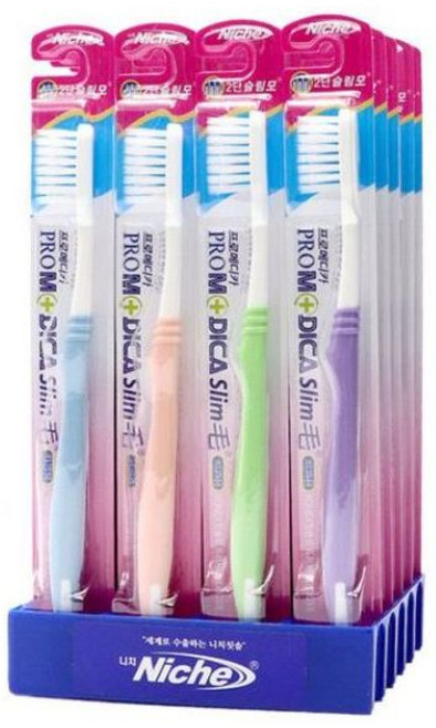 (국산) 듀아드 니치 프로메디카슬림 칫솔 약국용 20개 seo*01080Dx, 1개입