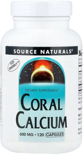 소스내추럴스 산호 칼슘 600mg 캡슐 120정, 120g, 1개 - 쿠팡