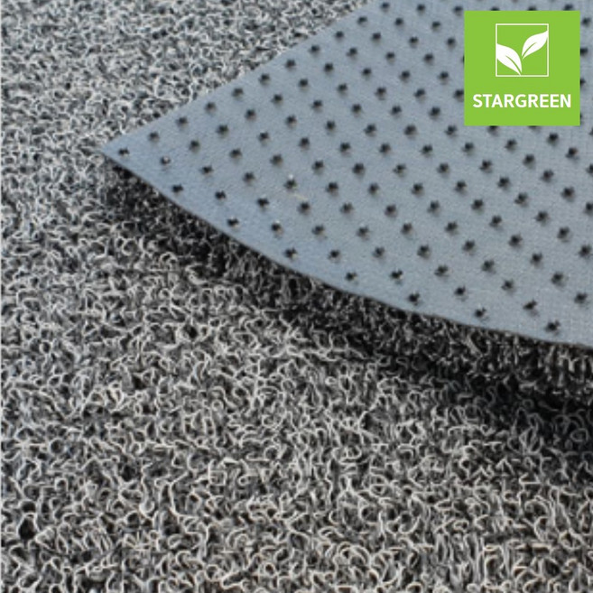 스타그린 미끄럼방지 투톤 코일매트 맥스20mm 롤형 1.2M폭 9M 현관매트 롤, 맥스20 그레이, 1개