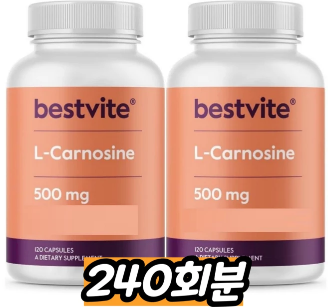 BESTVITE L카르노신, 성인남녀공용, 캡슐, 1개, 240회분 - 쿠팡