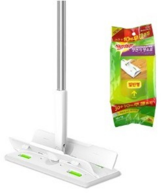 쓰리엠 표준형 올터치 더블액션 막대걸레 + 일반형 정전기 청소포 40매, 1개