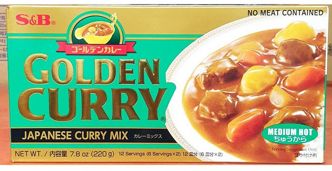 골든카레 (고형 중간매운맛 SB 220g) 카레/중간매운맛카레/카레가루