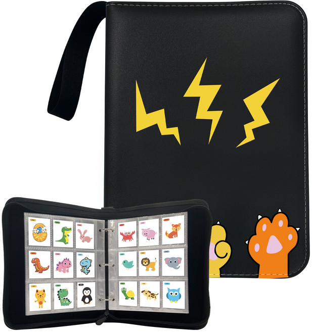 엠메이드 띠부띠부씰 전용 900장 보관 앨범, 유니크 블랙