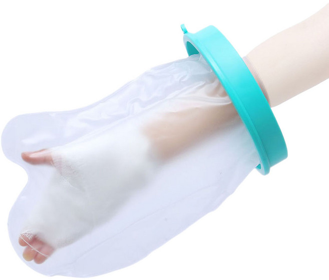 깔끔더하기 팔 깁스 방수커버 통깁스 기브스 샤워커버, 손목+건조걸이, 1개