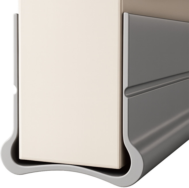 코이드림 방문틈새막이 부착형 문틈막이 소음차단 문풍지 그레이, 1개