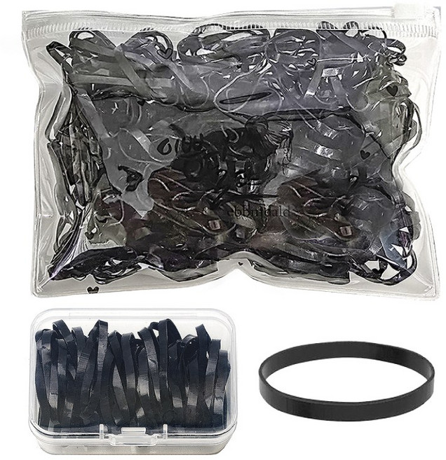 이쁨달다 프리미엄 실속 밴드 머리끈 지퍼백 + 케이스 RK204