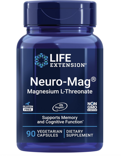 Life Extension 라이프 익스텐션 뉴로-매그 마그네슘 L-트레오네이트 90정, 2개