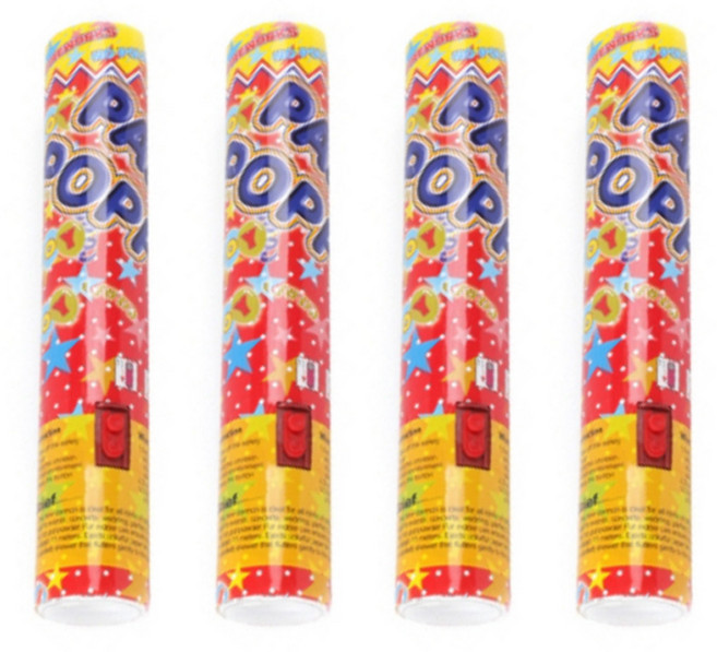 스투피드 추카추카 공기압폭죽, 1세트, 04_30cm 은박 릴테잎 4개입