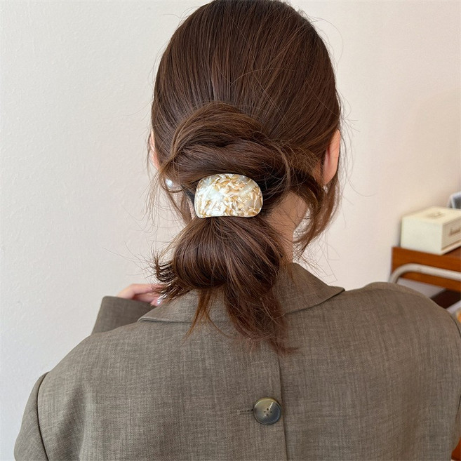 아크릴 쥬얼 포인트 머리끈 머리고무줄 고무끈