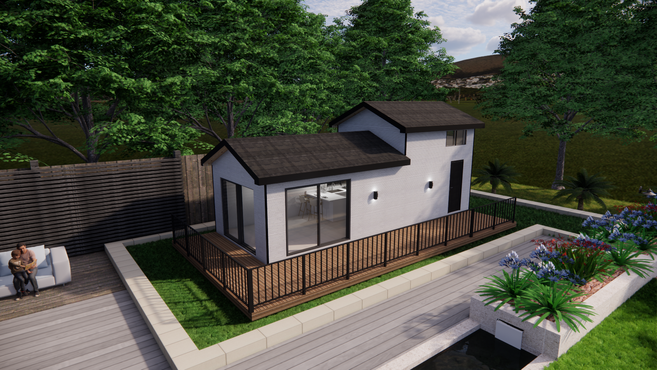 [우영에코홈] 농촌체류형쉼터 10평형(+다락 4평) 페어리A