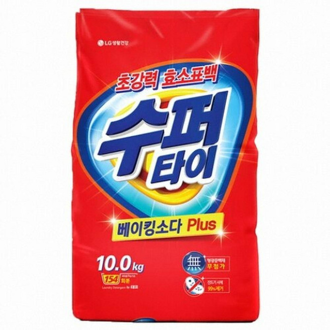수퍼타이 찬물전용 베이킹소다 플러스, 10kg, 2개