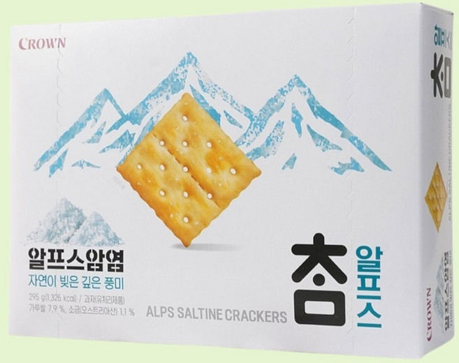 크라운 참크래커 알프스암염 295g x3개, 3개