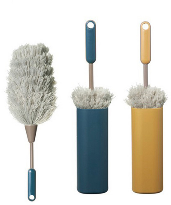 마루타츠 1+1 핸디 먼지털이개 다용도 먼지제거브러쉬, 1세트, 네이비+옐로우