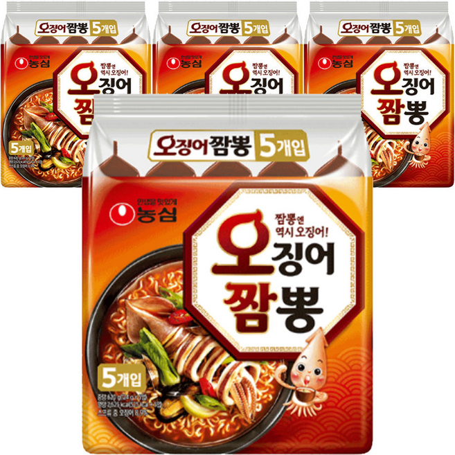 농심 오징어짬뽕 124g 20개