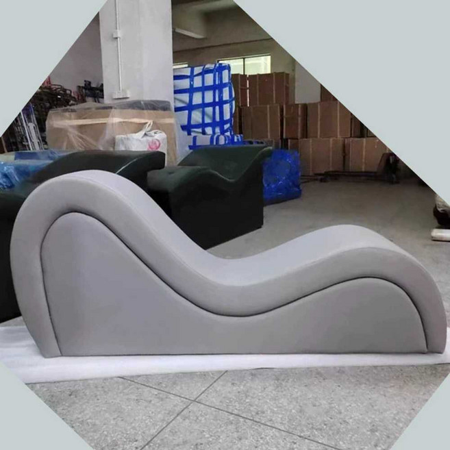 러브쇼파 S자 가정용 베드 체위보조 소파 안락 관계, 미색 PU 친환경 가죽, 1개