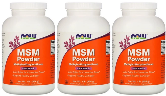 [2+1] NOW Foods 나우푸드 MSM 식이유황 454g 파우더 분말 가루 엠에스엠 Methylsulfonylmethane 메틸설포닐메테인 Powder 3개 - 쿠팡