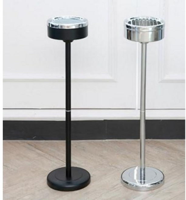 재떨이 스탠드 실버 야외 흡연실 사무실 화장실 야외용 가정용 업소용 담배, 1개