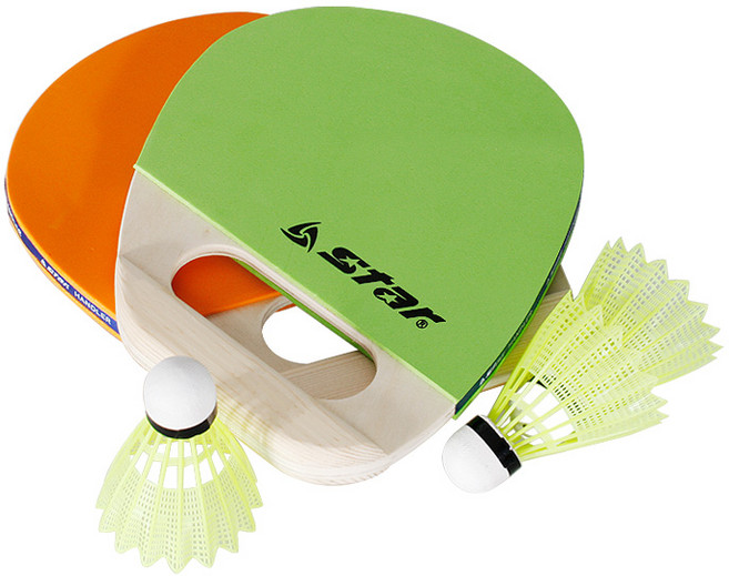 스타스포츠 패드민턴 핸들러 2종 세트 NXR200, 오렌지, 그린, 1개