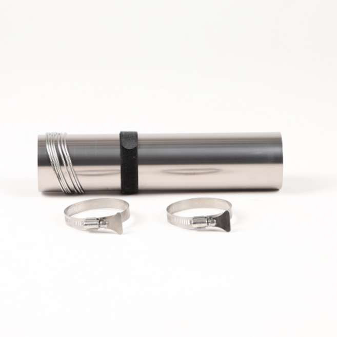 플콘 접이식 화목난로 연통 말아쓰는 연통 백패킹용 연통, 스테인리스, 2.5m