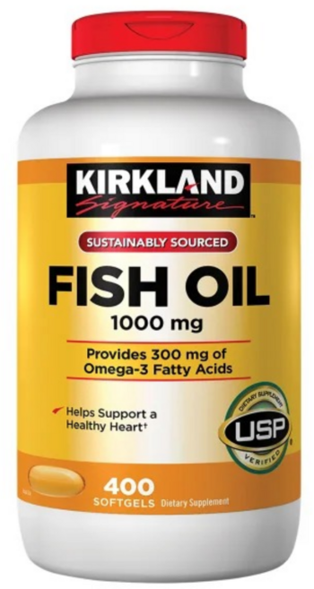 미국 코스트코 커클랜드 피쉬오일 1000mg 400 소프트젤, 200회분, 1개