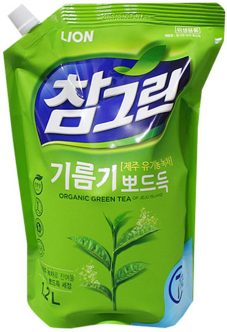 참그린 녹차 뽀드득 1.2L 주방세제 설거지 트리오-TJ, 1개