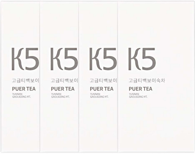 보이마루 중국 운남성 보이차 티백 K5, 4개, 30개입, 3g