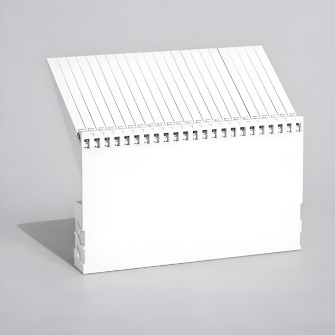 하루템 피아노 건반 책꽂이 그라데이션 독서대 고정형 북엔드 책정리 스탠드, 화이트