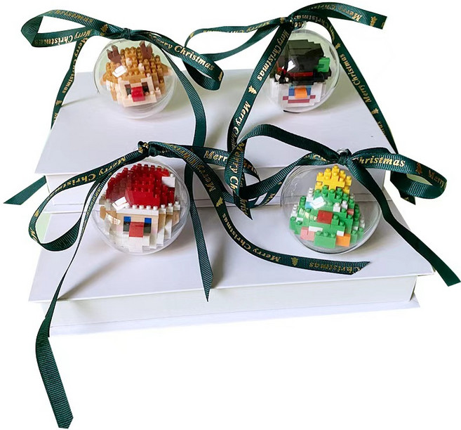 심아트 크리스마스블럭 오너먼트 4종 세트 트리 꾸미기, 1개