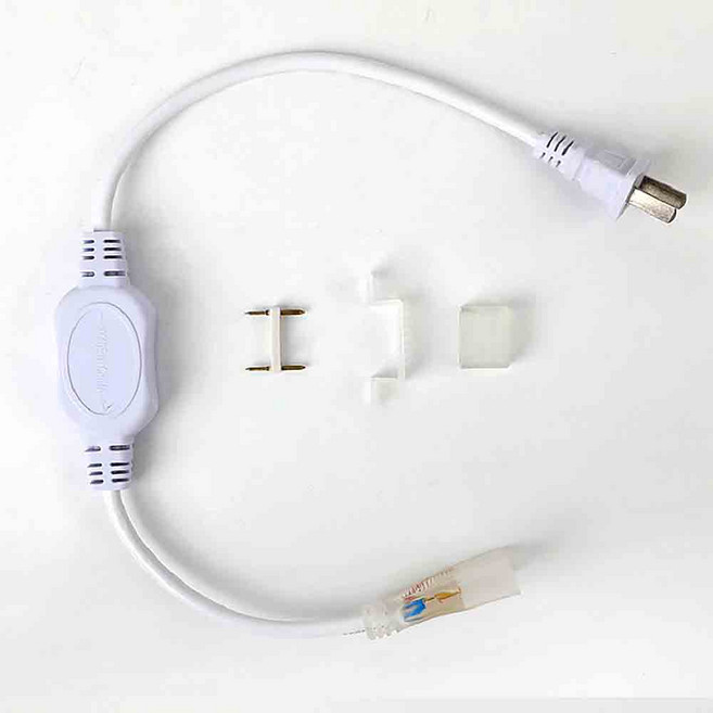 3D弧面LED燈條 戶外防水 5630晶片 超亮180珠/米 暖白冷白可選 台灣110V適用, 1個, 單購【插頭+插針+尾塞+線卡*5】, 單購【插頭+插針+尾塞+線卡*5】