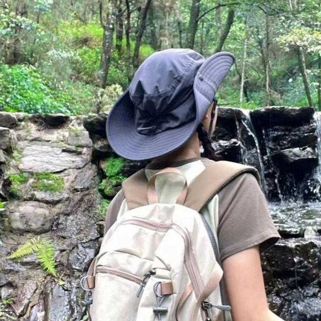 西部牛仔漁夫帽子女露營夏季遮陽帽戶外登山釣魚防曬徒步 副廠商品