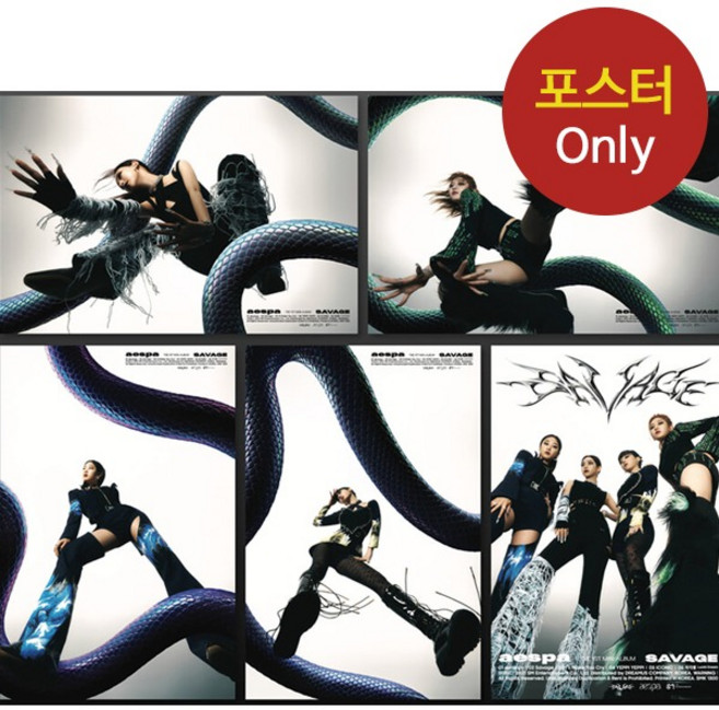 (포스터only) 에스파 aespa Savage 카리나 윈터 지젤 닝닝, 카리나 포스터