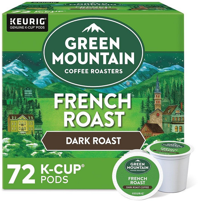 Green Mountain Coffee Roasters Sumatra Reserve Keurig 1인용 K-컵 포드 다크 로스트 커피 12개입, 12 Count (Pack of 6), 프렌치 로스트