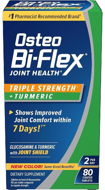 Osteo Bi-Flex 트리플 스트렝스 플러스 강황 글루코사민 80정, 1개