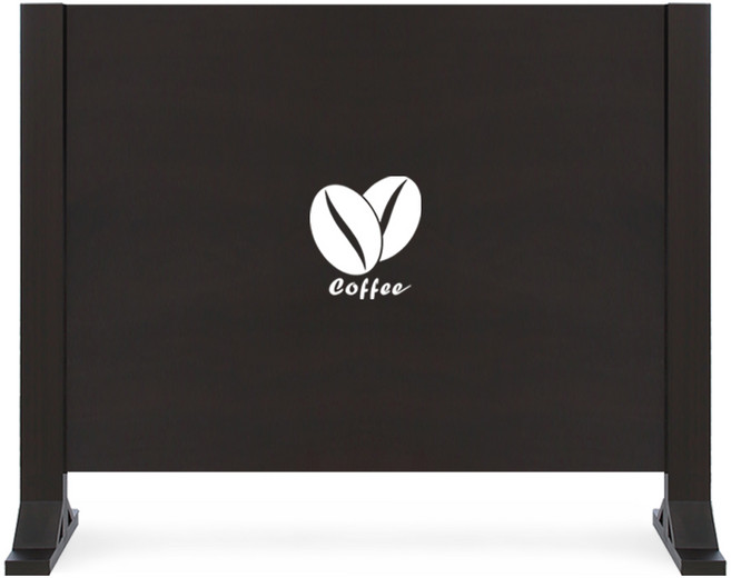 우드림 업소용 인테리어 공간분리 파티션 가림막 칸막이, 다크브라운, 12