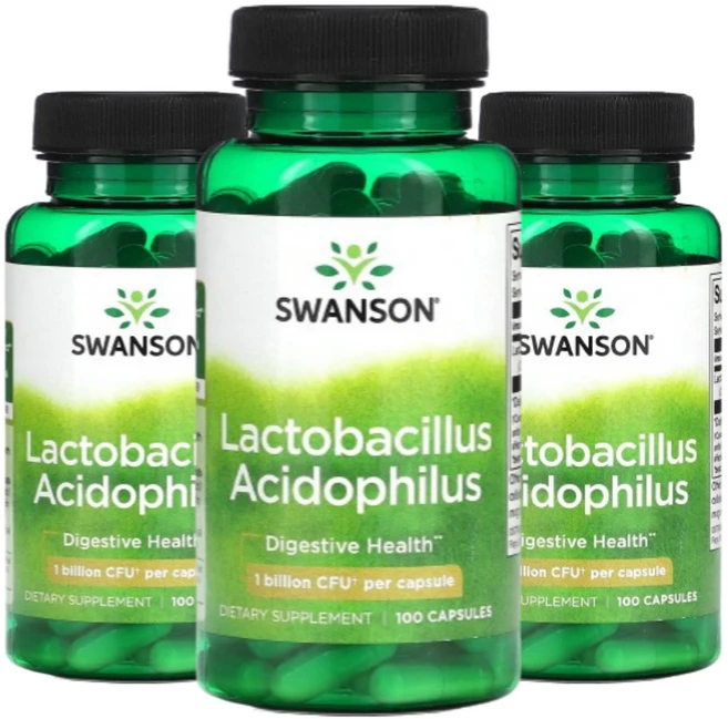 스완슨 유산균 10억CFU 락토바실러스 애시도필러스 100정 2+1, 3개 - 쿠팡