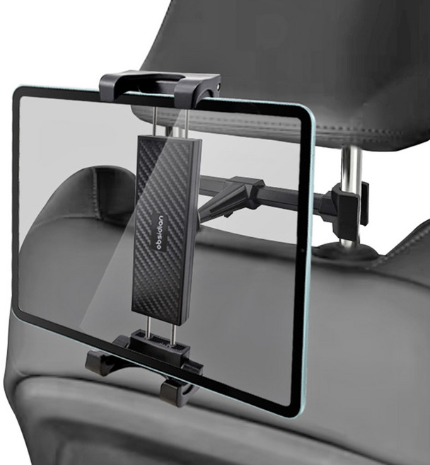 옵시디언 차량용 헤드레스트 태블릿 핸드폰 수동클립 거치대 뒷좌석 2열 갤럭시 아이폰 CT-C60, 1개