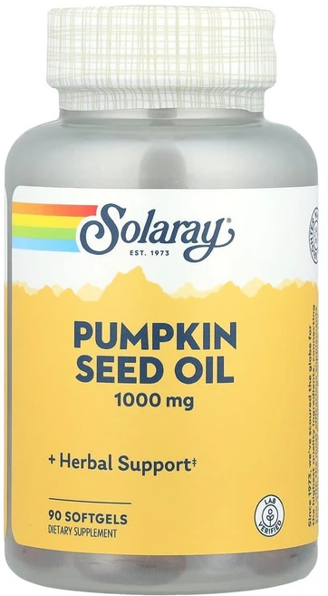 솔라레이 호박씨 오일 1000mg 소프트젤 90정, 1개 - 쿠팡