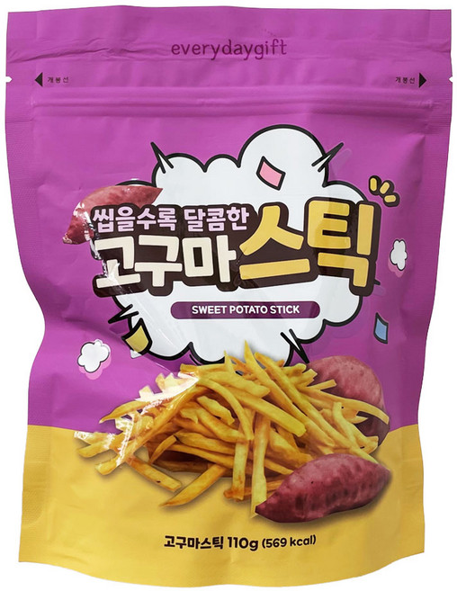 노브랜드 씹을수록 달콤한 고구마 스틱, 110g, 1개