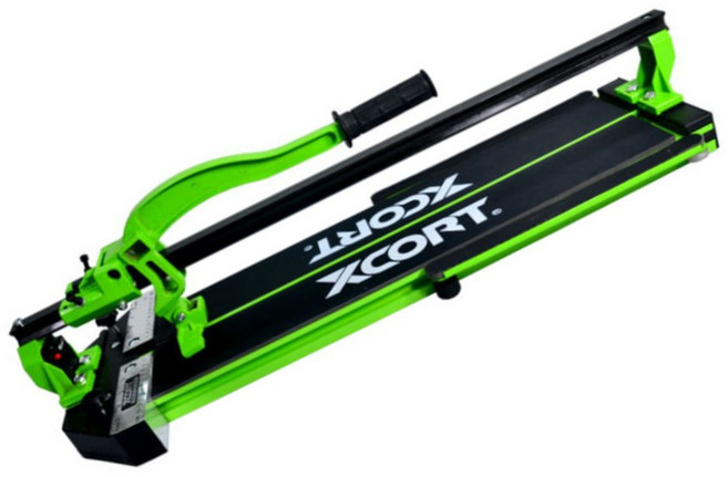 엑스코트 타일 커터 1000mm 절단기 커팅기 상하좌우조절 쿠션바닥 보조선 정밀 컷팅 지원, 1개, XCT01-100