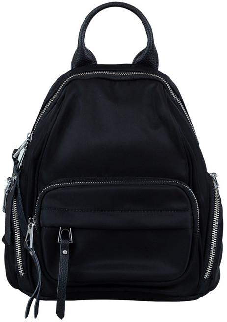 【MYMY】休閒時尚尼龍小後背包 (防潑水/女包/女後背包/輕量化), 經典黑