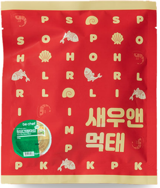 더바삭한 새우앤먹태 청양간장마요소스 세트, 25g, 5개