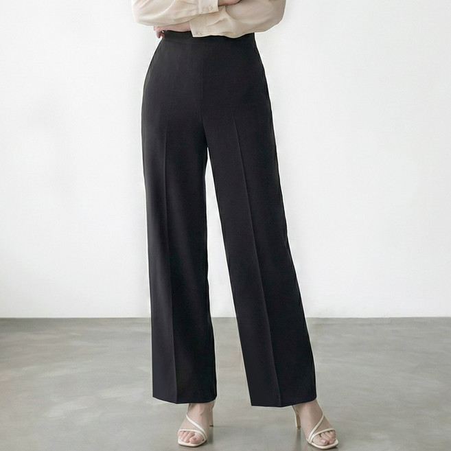 에이플심플 여성 레직기 와이드 스판 팬츠 간절기