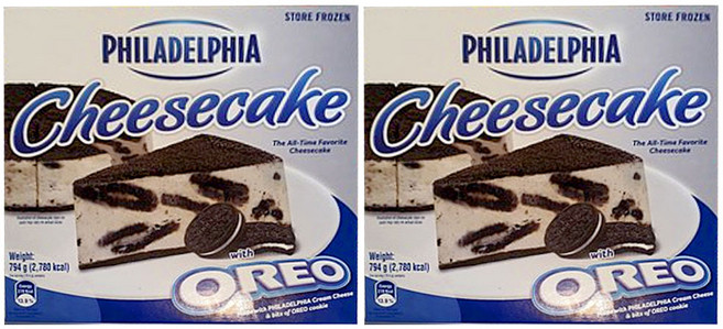 필라델피아 치즈케이크 1+1 행사(오레오+오레오), 794g, 2개