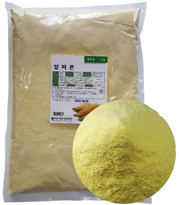 볶은 옥수수분말 알파콘 1kg, 1개