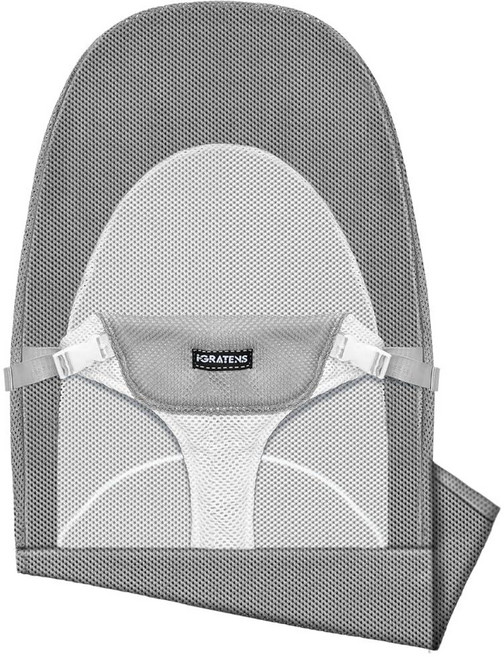 IGRATENS 바운서용 패브릭 시트 - Baby Bjorn 바운서 밸런스 소프트 & 블리스용 커버 통기성 메시 피부 친화적 세탁기 사용 가능 핑크, 회색, 1개