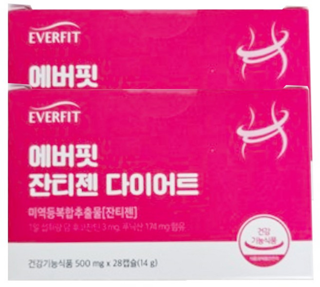 내츄럴플러스 에버핏 다이어트 잔티젠, 28정, 2개