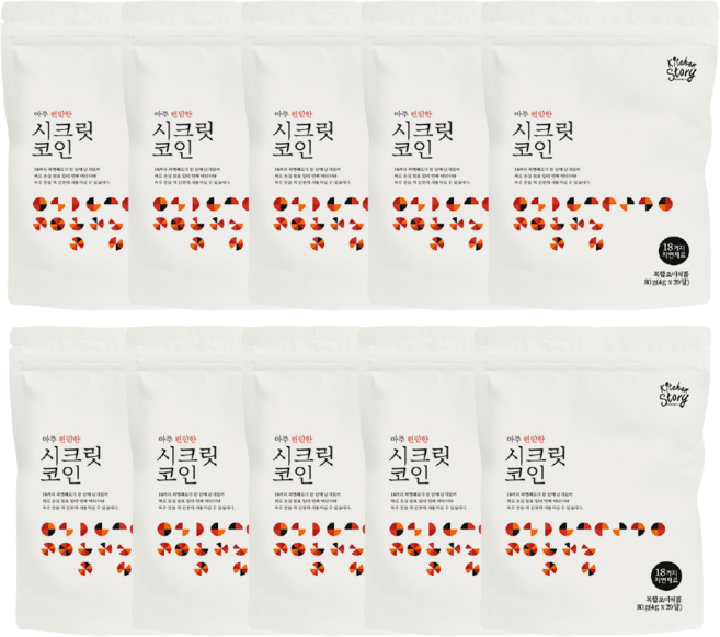 (키친스토리공식) 빅마마 이혜정 아주 편안한 맛 시크릿코인, 80g, 10개