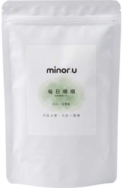 minor.u 每日順順 原味纖維隨身包, 6g, 1個, 15包